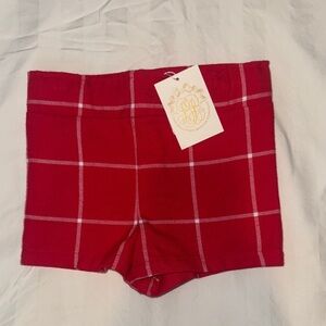 The Beaufort Bonnet Company Red Plaid Kids Formal Bottoms